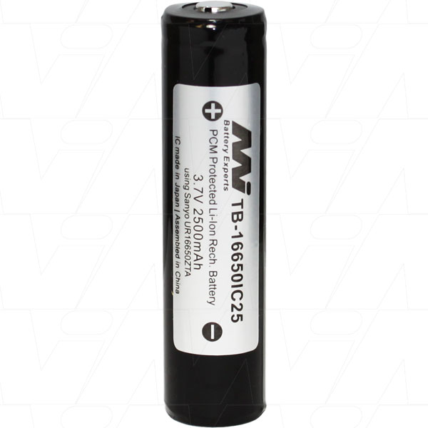 MI Battery Experts TB-16650IC25-BP1